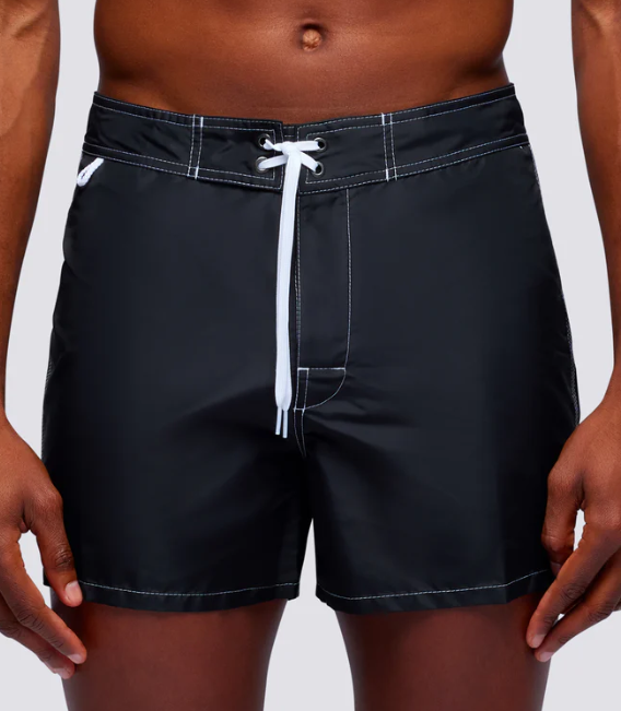 SHORT DE BAIN COURT TAILLE FIXE TAFFETA ICONIQUE