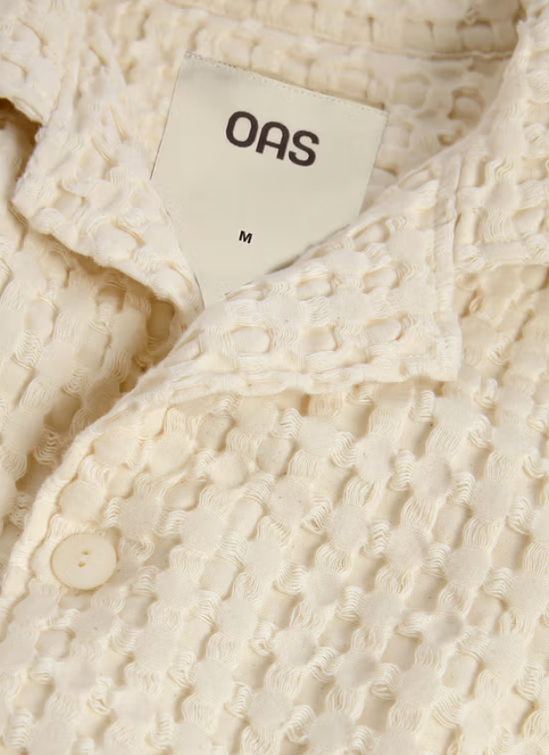 CHEMISE ECRU CUBA WAFFLE