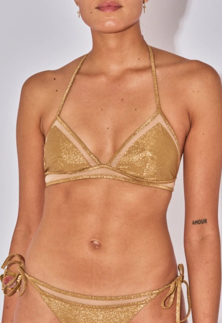 MAILLOT 2 PIECES TRIANGLE CARLA LUREX