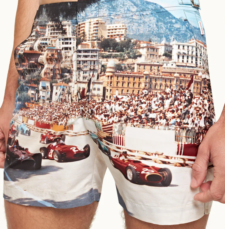 Short De Bain Mi-Long Start Your Engines Bulldog