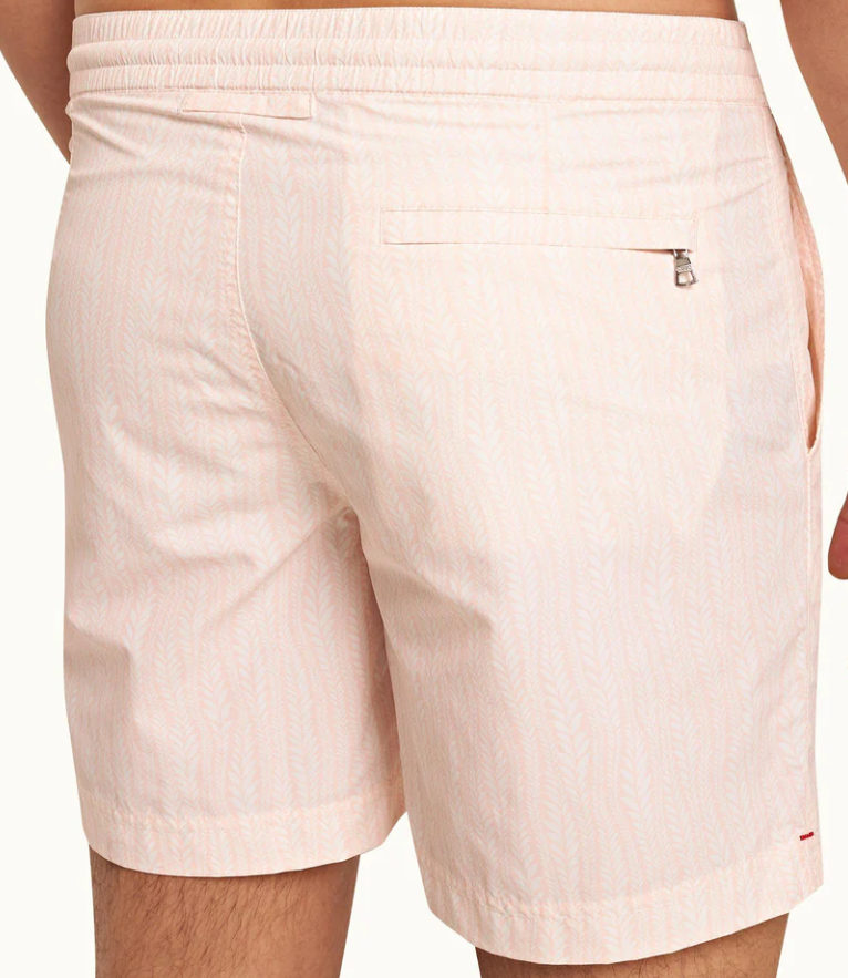 Short de bain mi-long Fern Rose/White Standard