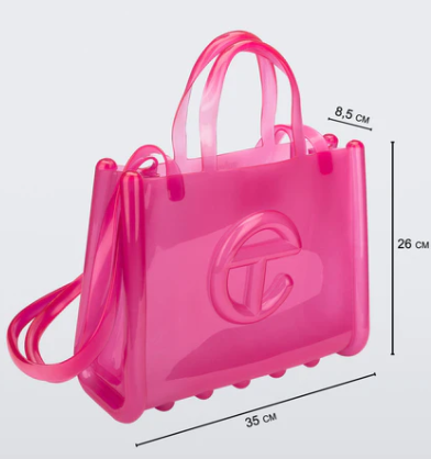 Medium Jelly Shopper en Collaboration Melissa+Telfar
