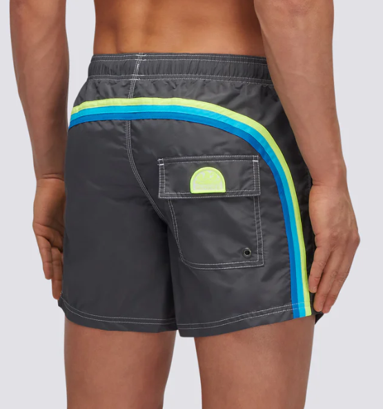 MAILLOT DE BAIN COURT TAILLE ÉLASTIQUE TAFFETA ICONIQUE