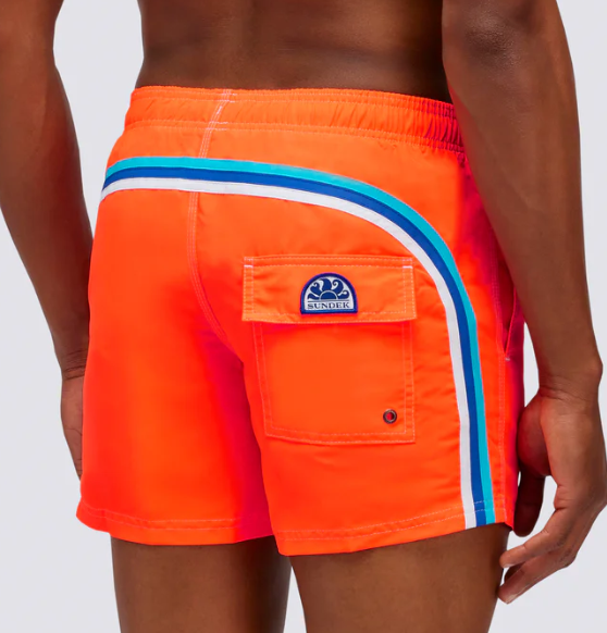 MAILLOT DE BAIN COURT TAILLE ÉLASTIQUE TAFFETA ICONIQUE