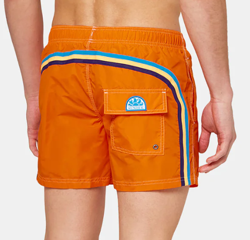 MAILLOT DE BAIN COURT TAILLE ÉLASTIQUE TAFFETA ICONIQUE