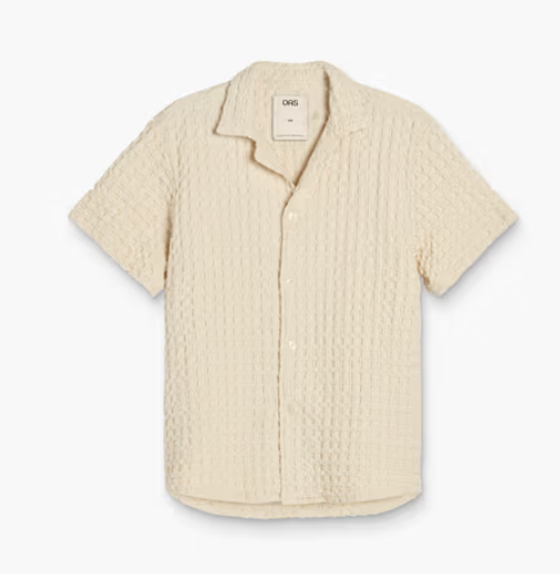 CHEMISE ECRU CUBA WAFFLE