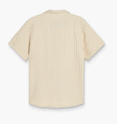 CHEMISE ECRU CUBA WAFFLE