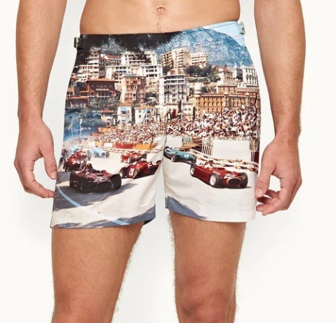 Short De Bain Mi-Long Start Your Engines Bulldog