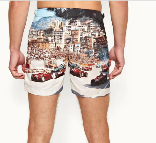 Short De Bain Mi-Long Start Your Engines Bulldog