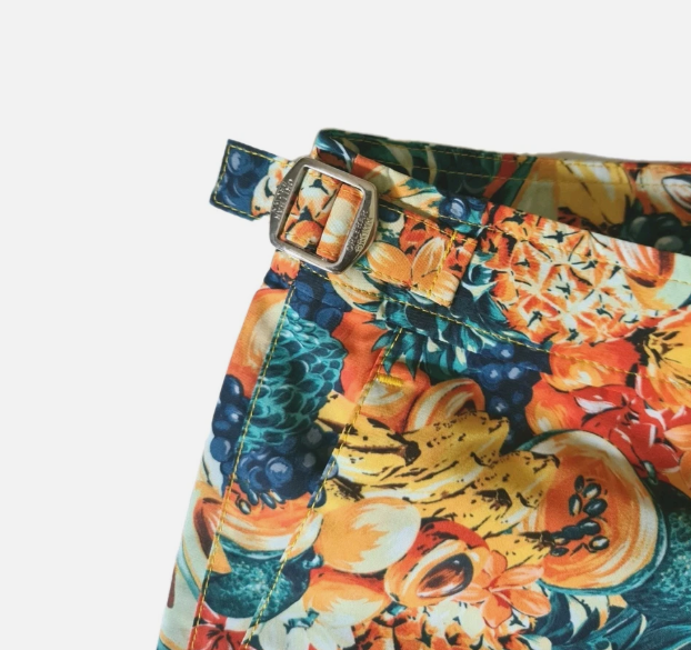 Club Tropicana Bulldog Mid-Length Printed Swim Shorts