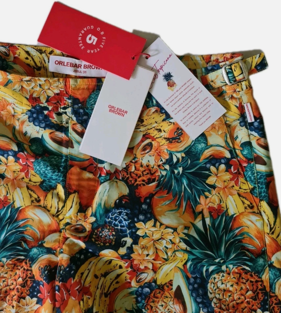 Club Tropicana Bulldog Mid-Length Printed Swim Shorts